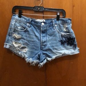 High waisted jean short!